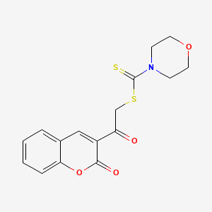 [2-Oxo-2-(2-oxochromen-3-yl)ethyl] morpholine-4-carbodithioate