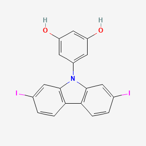 5-(2,7-Diiodo-9H-carbazol-9-YL)benzene-1,3-diol