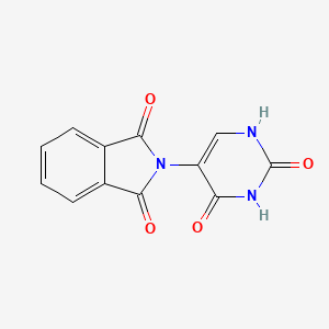 molecular formula C12H7N3O4 B14171445 2-(2,4-dioxo-1H-pyrimidin-5-yl)isoindole-1,3-dione CAS No. 59007-52-2