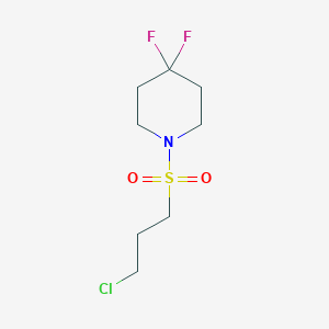 molecular formula C8H14ClF2NO2S B1417145 1-(3-Chloropropane-1-sulfonyl)-4,4-difluoropiperidine CAS No. 2009732-18-5