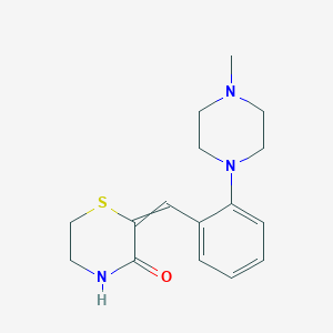 2-{[2-(4-Methylpiperazin-1-yl)phenyl]methylidene}thiomorpholin-3-one