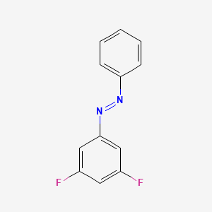 molecular formula C12H8F2N2 B14171463 (e)-1-(3,5-Difluorophenyl)-2-phenyldiazene CAS No. 3896-24-0