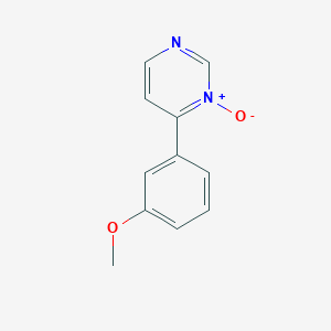 molecular formula C11H10N2O2 B14171464 6-(3-Methoxyphenyl)-1-oxo-1lambda~5~-pyrimidine CAS No. 922525-20-0