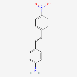 molecular formula C14H12N2O2 B14171496 4-[2-(4-Nitrophenyl)ethenyl]aniline CAS No. 4629-58-7