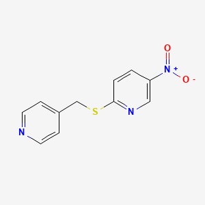 5-Nitro-2-(pyridin-4-ylmethylsulfanyl)pyridine