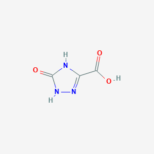 molecular formula C3H3N3O3 B1417151 5-Oxo-4,5-dihydro-1H-[1,2,4]triazole-3-carboxylic acid CAS No. 4538-16-3