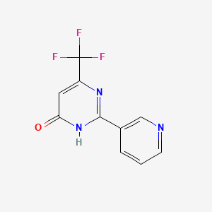 molecular formula C10H6F3N3O B1417154 2-(吡啶-3-基)-6-(三氟甲基)嘧啶-4-醇 CAS No. 204394-59-2