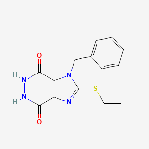 1-Benzyl-2-(ethylsulfanyl)-5,6-dihydro-1h-imidazo[4,5-d]pyridazine-4,7-dione