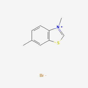 molecular formula C9H10BrNS B14171566 3,6-Dimethyl-1,3-benzothiazol-3-ium bromide CAS No. 89059-13-2