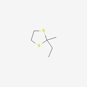 molecular formula C6H12S2 B14171579 2-Ethyl-2-methyl-1,3-dithiolane CAS No. 6008-81-7