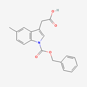 molecular formula C19H17NO4 B14171598 {1-[(Benzyloxy)carbonyl]-5-methyl-1H-indol-3-yl}acetic acid CAS No. 924635-02-9