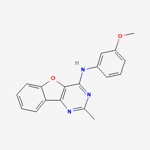 N-(3-methoxyphenyl)-2-methyl-[1]benzofuro[3,2-d]pyrimidin-4-amine