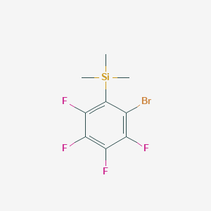 (2-Bromo-3,4,5,6-tetrafluorophenyl)(trimethyl)silane