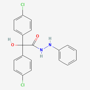 2,2-bis(4-chlorophenyl)-2-hydroxy-N'-phenylacetohydrazide