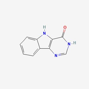 molecular formula C10H7N3O B1417164 3H-嘧啶并[5,4-b]吲哚-4(5H)-酮 CAS No. 61553-71-7