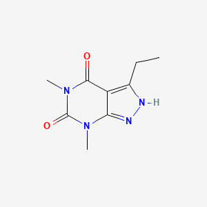 3-Ethyl-5,7-dimethyl-2H-pyrazolo[3,4-d]pyrimidine-4,6(5H,7H)-dione