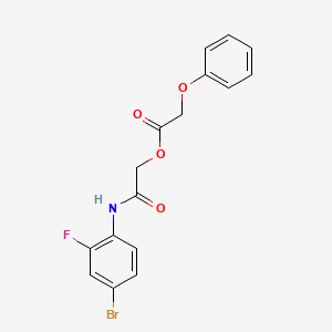 [2-(4-Bromo-2-fluoroanilino)-2-oxoethyl] 2-phenoxyacetate