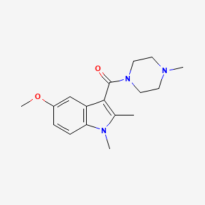 (5-Methoxy-1,2-dimethylindol-3-yl)-(4-methylpiperazin-1-yl)methanone