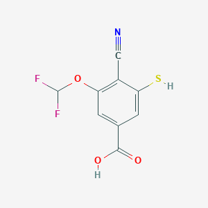 4-Cyano-3-difluoromethoxy-5-mercaptobenzoic acid