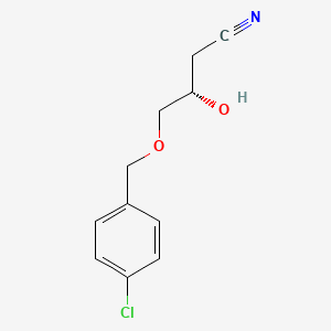 (3S)-4-[(4-Chlorophenyl)methoxy]-3-hydroxybutanenitrile