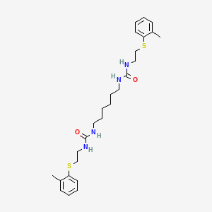 1,1'-Hexane-1,6-diylbis(3-{2-[(2-methylphenyl)sulfanyl]ethyl}urea)