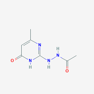 molecular formula C7H10N4O2 B1417169 N'-(4-hydroxy-6-methylpyrimidin-2-yl)acetohydrazide CAS No. 117098-60-9
