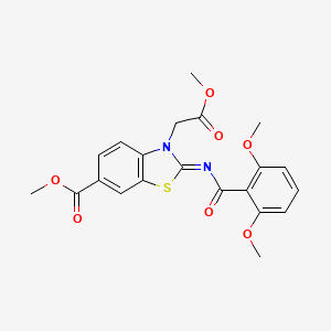 (Z)-methyl 2-((2,6-dimethoxybenzoyl)imino)-3-(2-methoxy-2-oxoethyl)-2,3-dihydrobenzo[d]thiazole-6-carboxylate