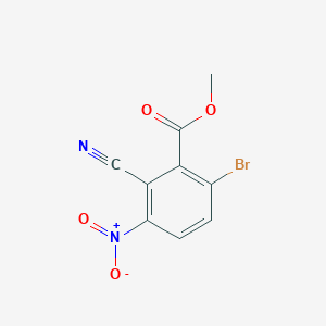 molecular formula C9H5BrN2O4 B1417173 Methyl 6-bromo-2-cyano-3-nitrobenzoate CAS No. 1807210-62-3