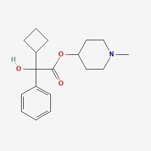 N-Methyl-4-piperidyl cyclobutylphenylglycolate