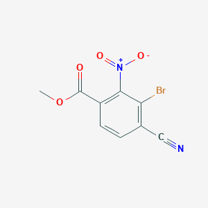 Methyl 3-bromo-4-cyano-2-nitrobenzoate