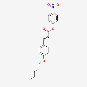 2-Propenoic acid, 3-[4-(pentyloxy)phenyl]-, 4-nitrophenyl ester, (E)-