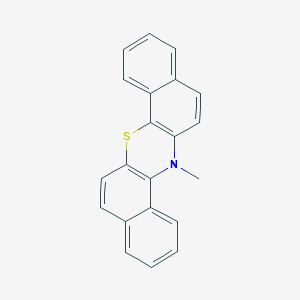 molecular formula C21H15NS B14171792 14H-Dibenzo[a,h]phenothiazine, 14-methyl- CAS No. 3929-80-4