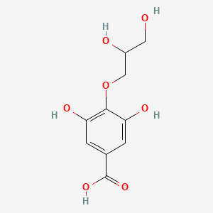 molecular formula C10H12O7 B14171798 4-(2,3-Dihydroxypropoxy)-3,5-dihydroxybenzoic acid CAS No. 925896-36-2