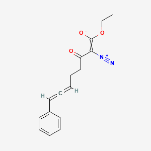 molecular formula C16H16N2O3 B14171852 2-Diazonio-1-ethoxy-1-oxo-8-phenylocta-2,6,7-trien-3-olate CAS No. 920977-81-7