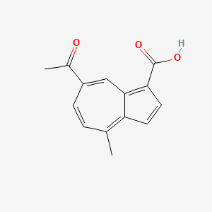 molecular formula C14H12O3 B14171857 7-Acetyl-4-methylazulene-1-carboxylic acid CAS No. 928301-37-5