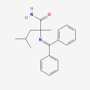 molecular formula C20H24N2O B14171876 N~2~-(Diphenylmethylidene)-2-methylleucinamide CAS No. 922704-92-5