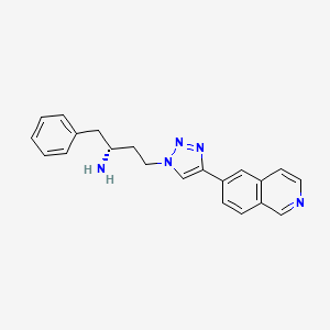 (2R)-4-(4-isoquinolin-6-yltriazol-1-yl)-1-phenylbutan-2-amine