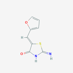 molecular formula C8H6N2O2S B14171880 (5Z)-5-(furan-2-ylmethylidene)-2-imino-1,3-thiazolidin-4-one 