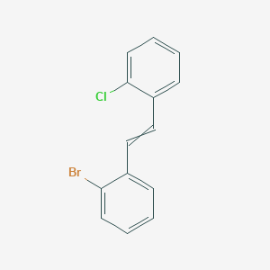 1-Bromo-2-[2-(2-chlorophenyl)ethenyl]benzene