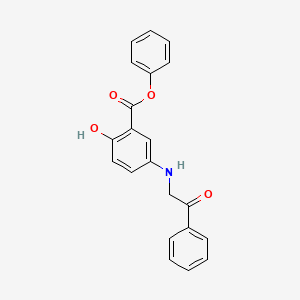 Phenyl 2-hydroxy-5-[(2-oxo-2-phenylethyl)amino]benzoate