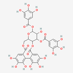 molecular formula C34H26O22 B14171965 Heterophylliin A CAS No. 87687-52-3