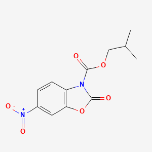 2-methylpropyl 6-nitro-2-oxo-1,3-benzoxazole-3(2H)-carboxylate