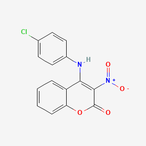 molecular formula C15H9ClN2O4 B14171982 4-(4-Chloroanilino)-3-nitrochromen-2-one CAS No. 499997-11-4