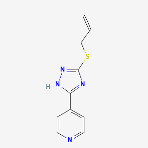 4H-1,2,4-Triazole, 3-allylmercapto-5-(4-pyridyl)-