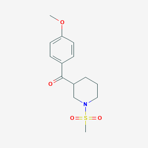 molecular formula C14H19NO4S B14172005 [1-(Methanesulfonyl)piperidin-3-yl](4-methoxyphenyl)methanone CAS No. 922504-17-4