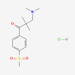 2,2-Dimethyl-3-(dimethylamino)-4'-(methylsulfonyl)-propiophenone hydrochloride