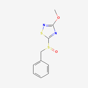 3-Methoxy-5-(phenylmethanesulfinyl)-1,2,4-thiadiazole