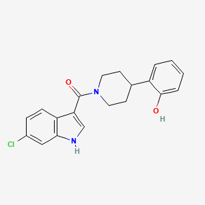 (6-Chloro-1H-indol-3-yl)[4-(2-hydroxyphenyl)piperidin-1-yl]methanone