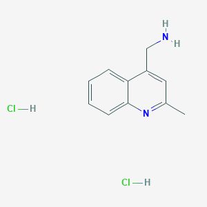 molecular formula C11H14Cl2N2 B1417208 (2-甲基喹啉-4-基)甲胺二盐酸盐 CAS No. 1171865-21-6