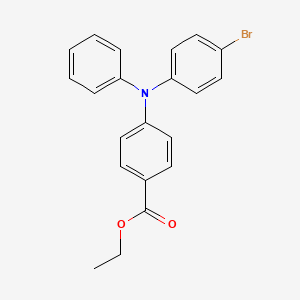 molecular formula C21H18BrNO2 B14172127 Ethyl 4-[(4-bromophenyl)(phenyl)amino]benzoate CAS No. 923031-60-1